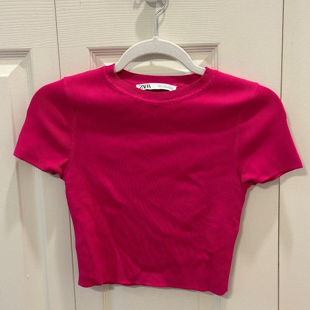 Zara Ribbed Knit Top